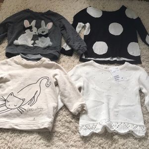 Little girl H&M sweater lot